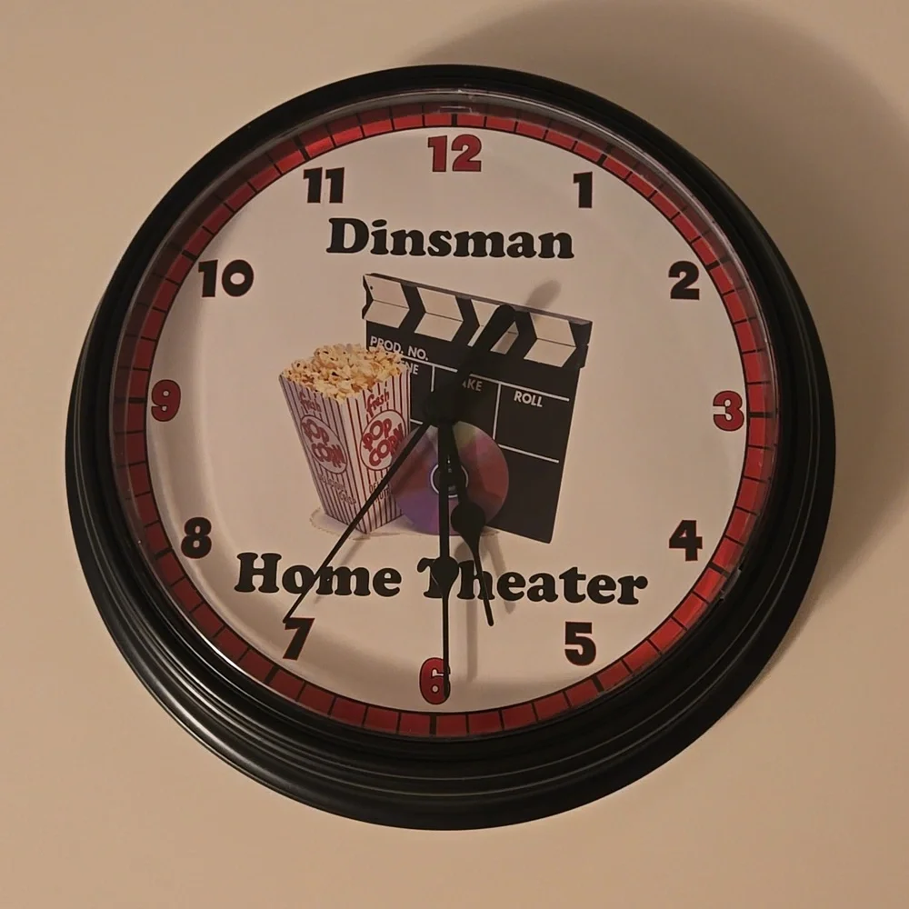 Home Theater Wall Clock